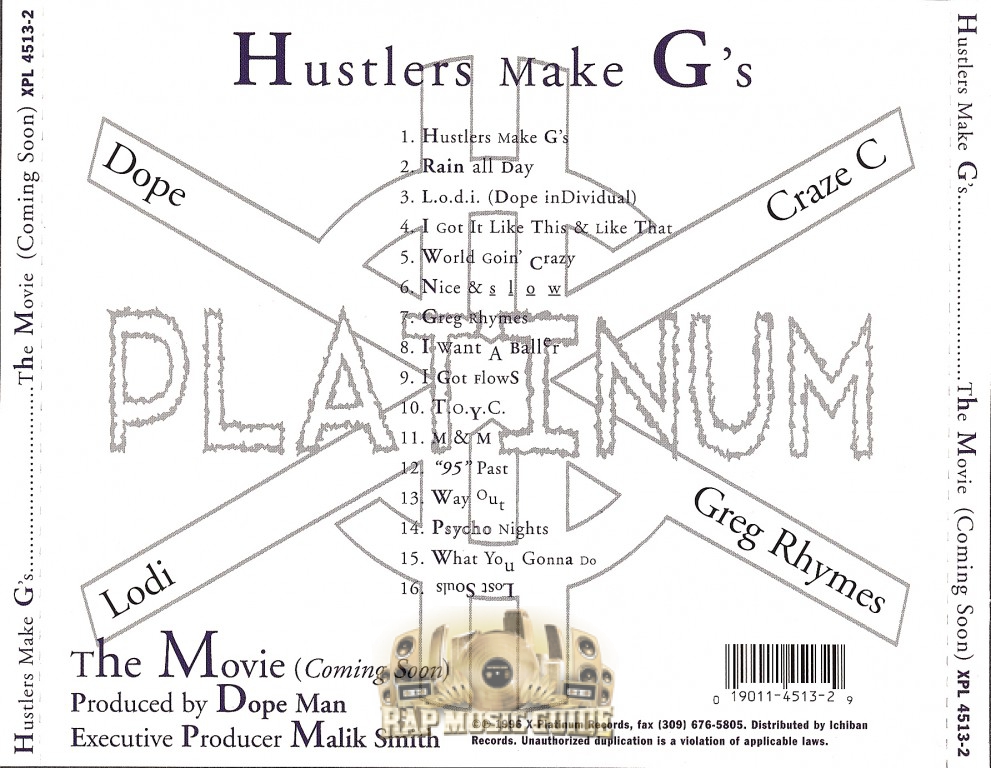 Hustlers Make G's - The Affluent Lifestyle: CD | Rap Music Guide